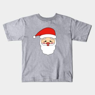 Funny Santa Claus Hat And Beard Kids T-Shirt